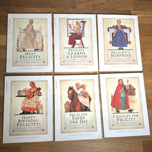 Felicity Vintage American Girl Book Lot Paperback 1-6 Pleasant Company Scholasti